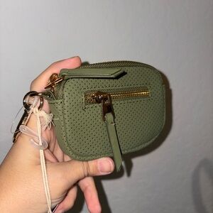 Olive Green card holder/ pouch